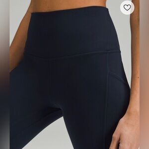 Lululemon Navy Blue Leggings 21 inch align 8